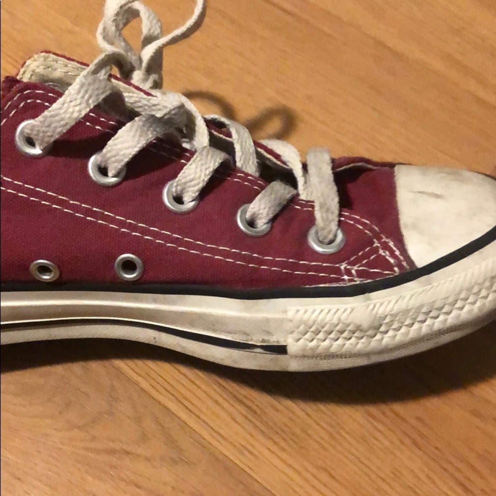 Burgundy Converse Sneakers